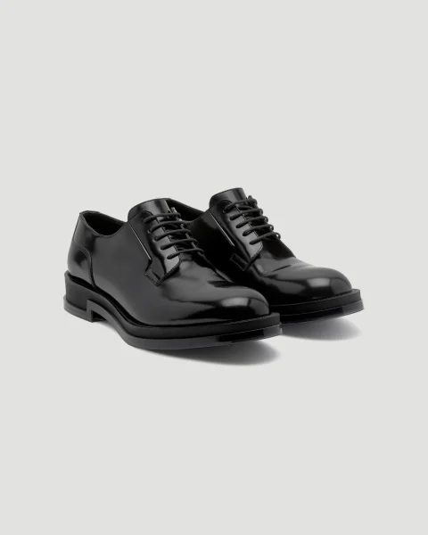 Float Lace Up in Black and Transparent — снимка 2