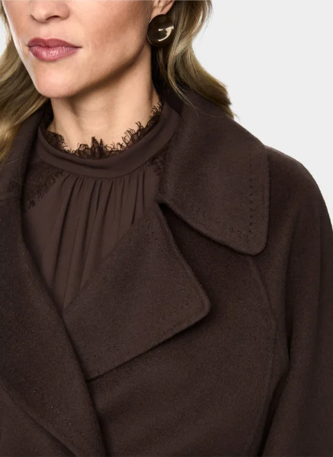 Късо палто от вълна Marc Cain Collections — снимка 4