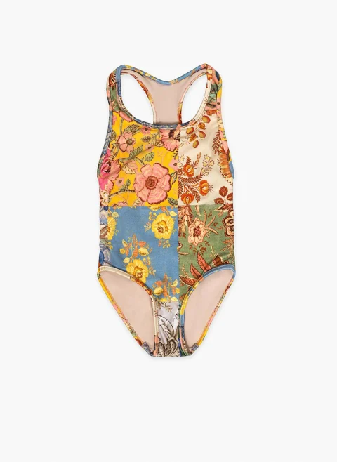 Цял бански с принт 'Patch Floral' Zimmermann Kids — снимка 2