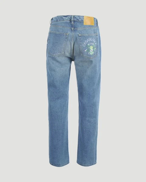 Men's Vintage Distressed Washed Jeans — снимка 2