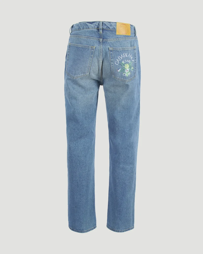 Men's Vintage Distressed Washed Jeans — снимка 2
