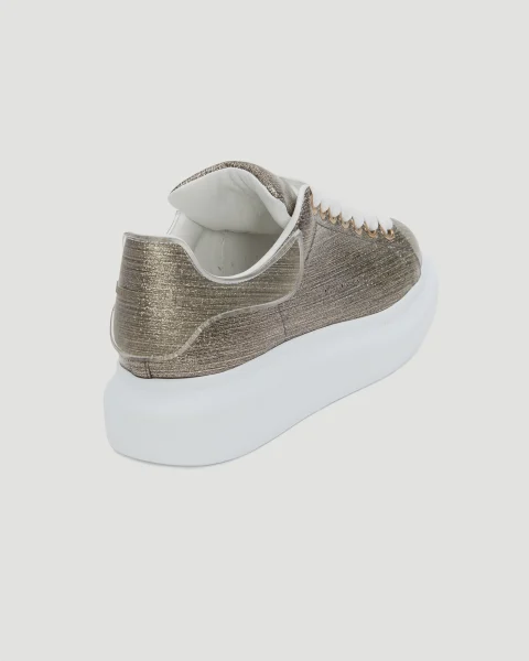 Oversized Sneakers in Gold — снимка 3