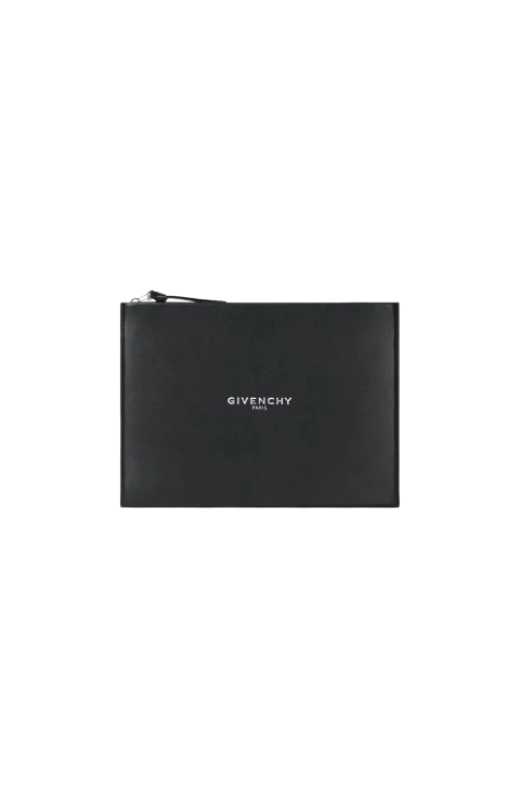 Antigona Stamped Large Pouch in Leather
