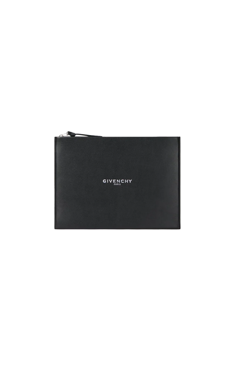 Antigona Stamped Large Pouch in Leather