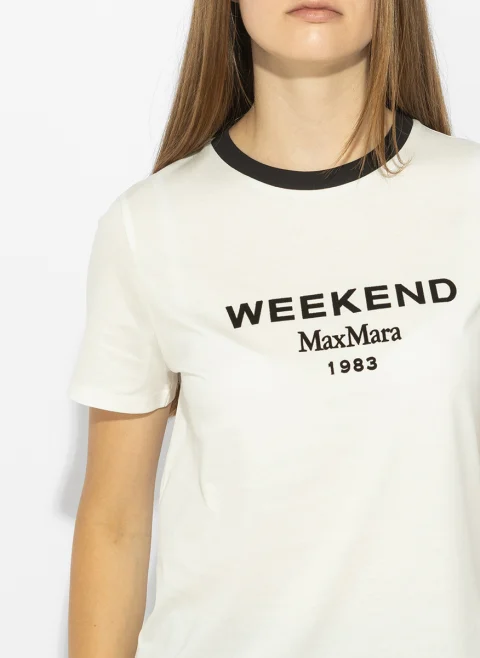 Тишърт с принт Weekend Max Mara Wkdedison — снимка 6