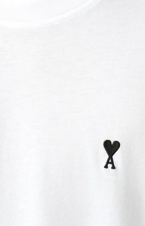Men's Ami de Coeur T-Shirt in White — снимка 2