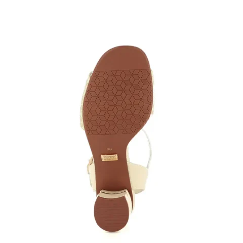 Дамски Сандали На Ток DONNA ITALIANA – 11958 MANILLA BONE/GOLD — снимка 4