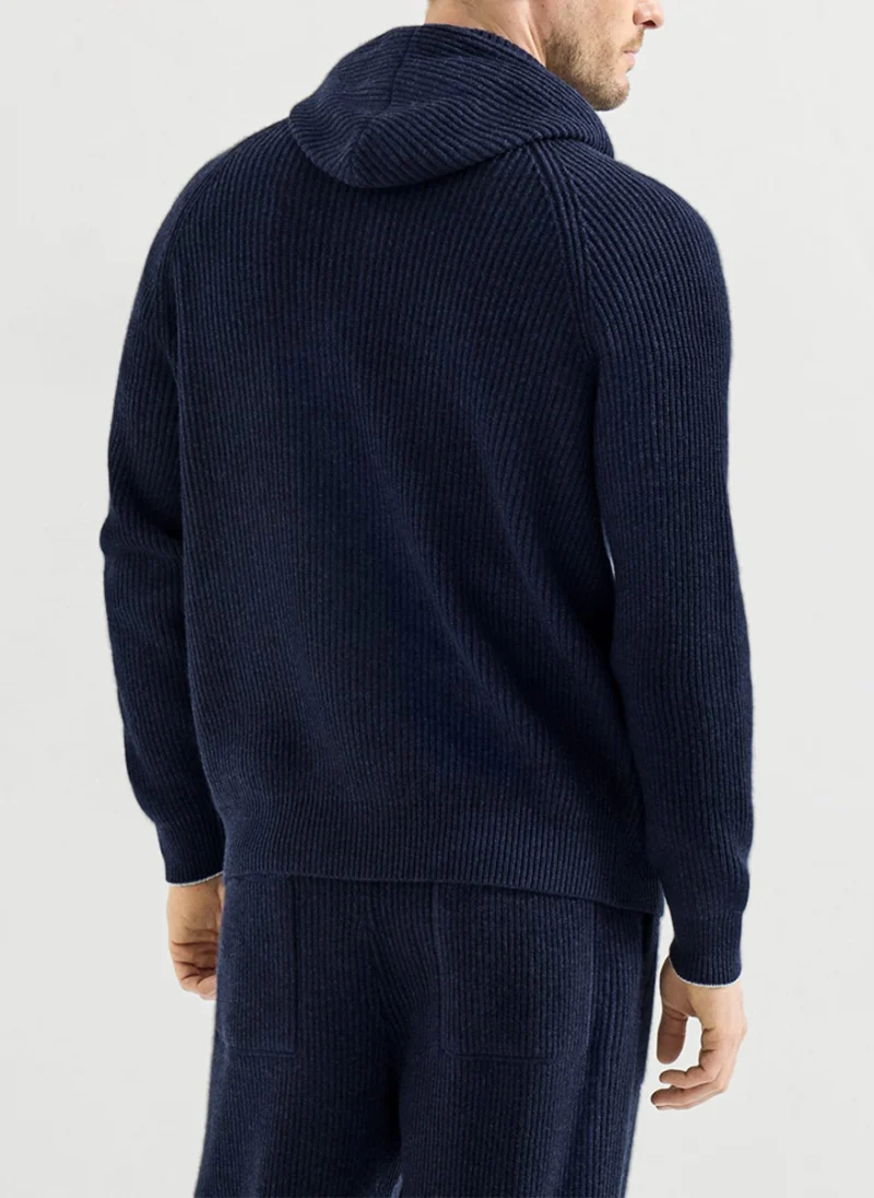 Суитшърт от кашмир 'English rib' Brunello Cucinelli — снимка 4