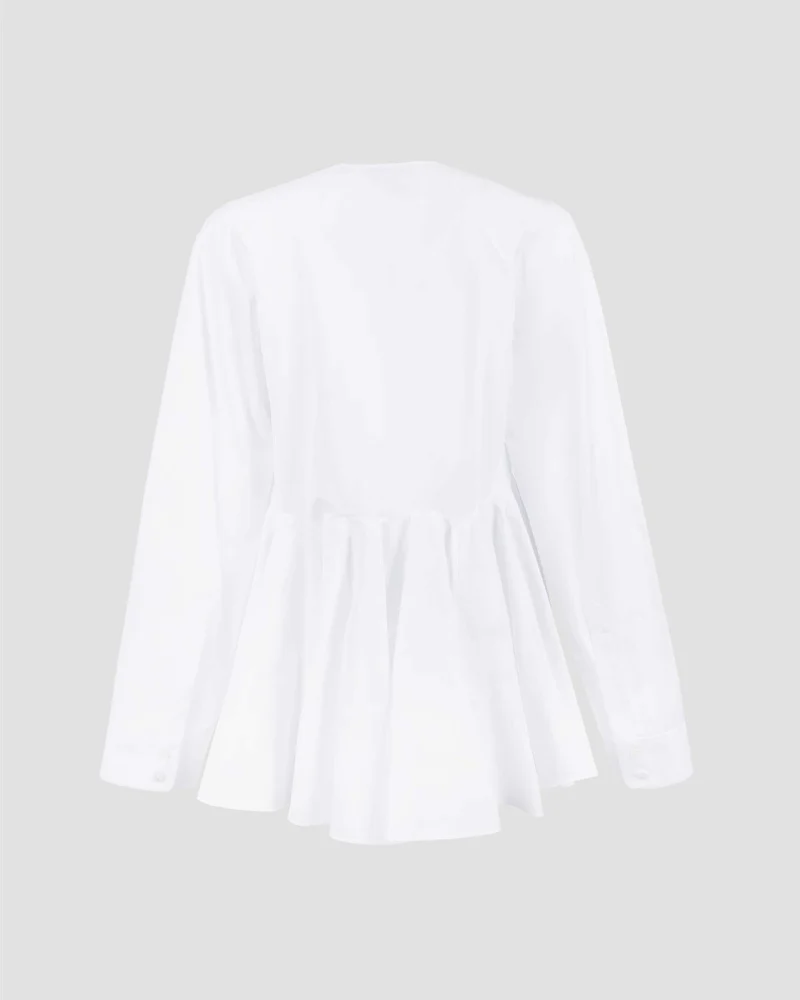 Cotton Poplin Blouse — снимка 2