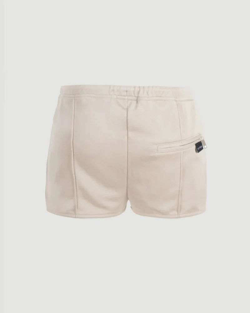 Interlock Tracksuit Mini Shorts in Beige — снимка 2