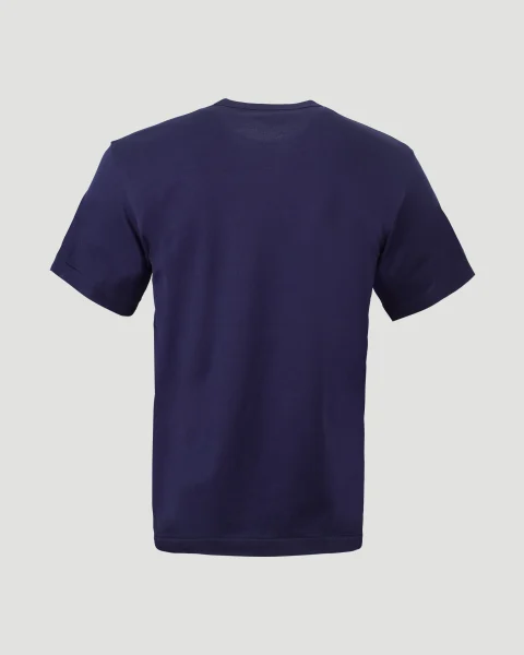 White Heart Logo T-Shirt in Navy — снимка 3