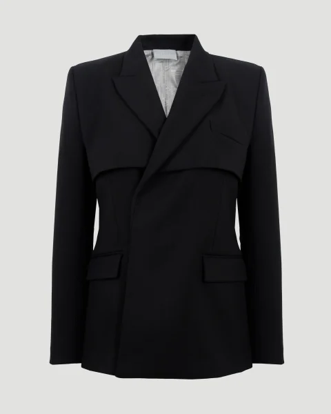 Layered Blazer in Black