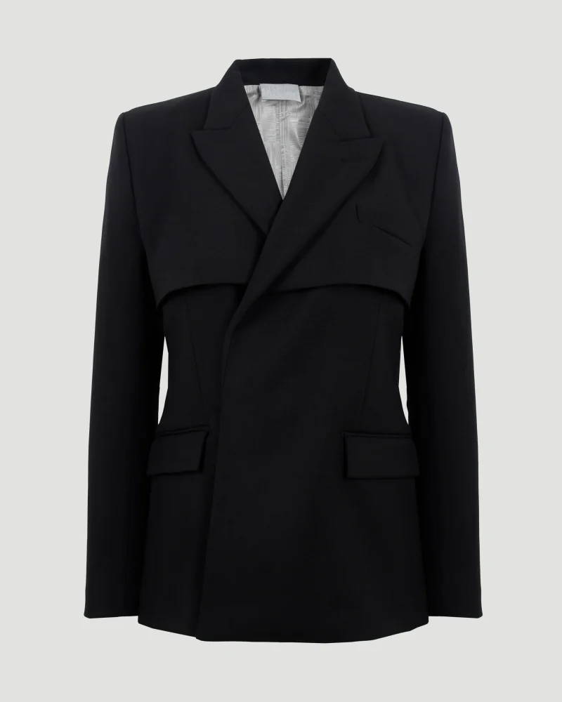 Layered Blazer in Black