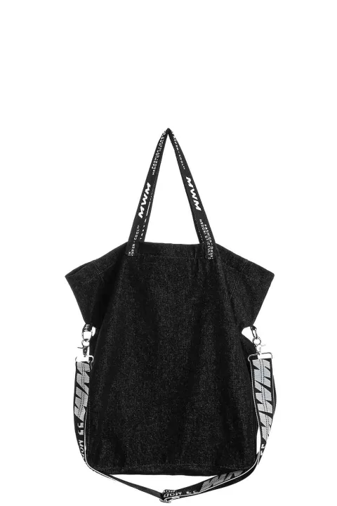 Чанта Teddy Denim Totebag MW093230923 black — снимка 2