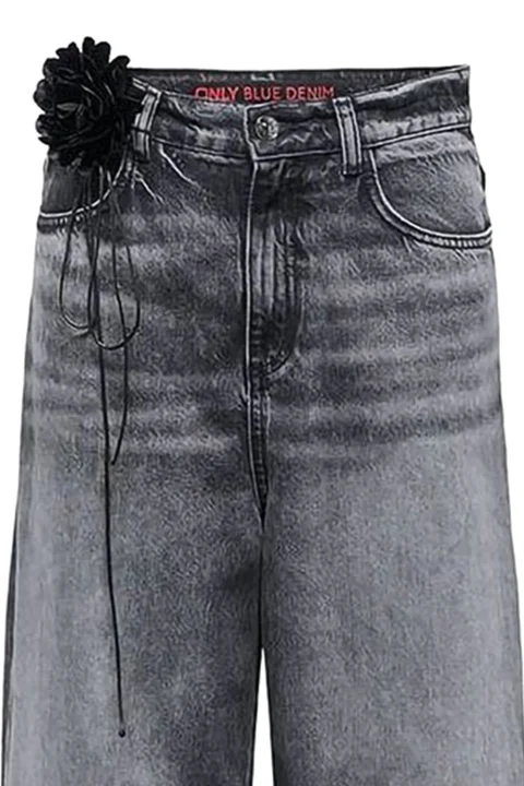 Jeans Onlcamden Hw Ex Wide Baggy Red Cro 15357690 BS000071 medium grey denim — снимка 2