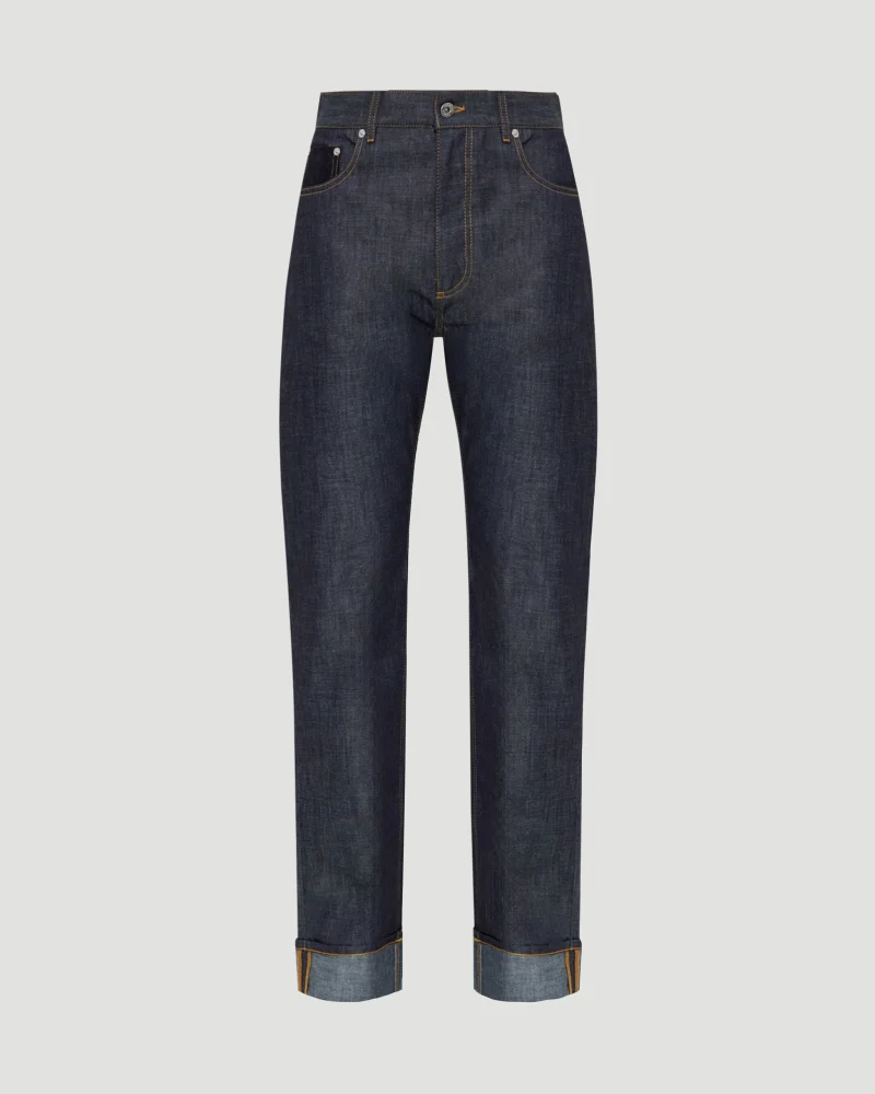 Straight-Fit Jeans in Dark Indigo