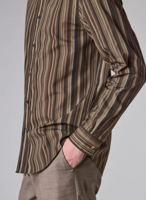 Риза с принт 'Painted Signature Stripe' Paul Smith — снимка 4