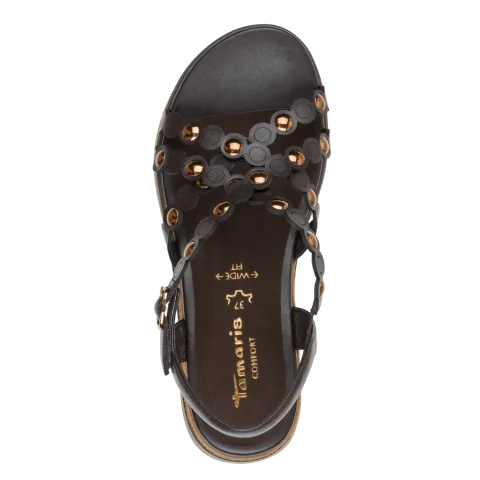 Дамски Сандали На Платформа Tamaris COMFORT – 88738 MOCCA NAPPA — снимка 5