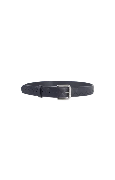 Intrecciato Belt in Navy