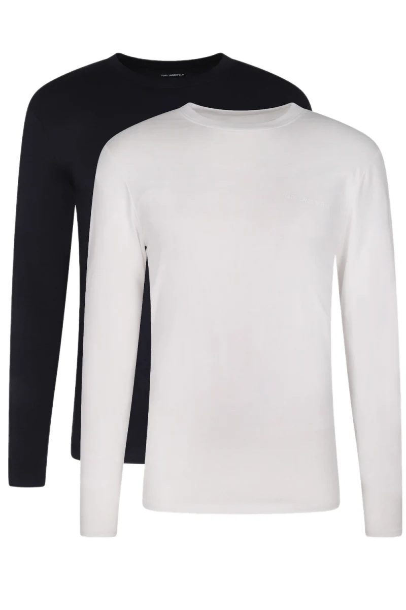Блуза (Pack Of 2) Elongated Logo Ls A4M47003 998 black/white