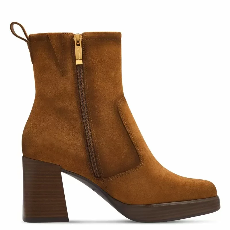 Дамски Боти На Ток TAMARIS – 1-25360-43-305 COGNAC — снимка 2