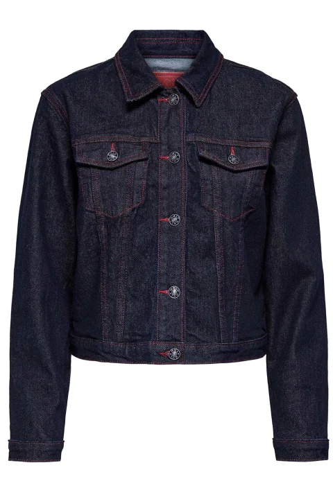 Яке Onlcarnaby L/S Red Stitch Mae 15357698 BS000042 dark blue denim