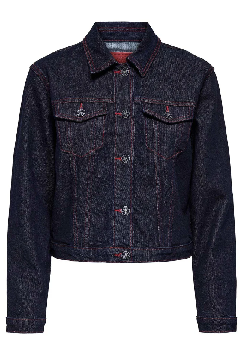 Яке Onlcarnaby L/S Red Stitch Mae 15357698 BS000042 dark blue denim