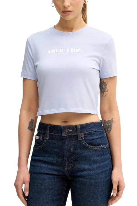 Top Ss Logo Cropped LV047E823G TKF casual blue