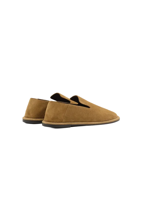 Brown Cow Leather Midi Slippers — снимка 3