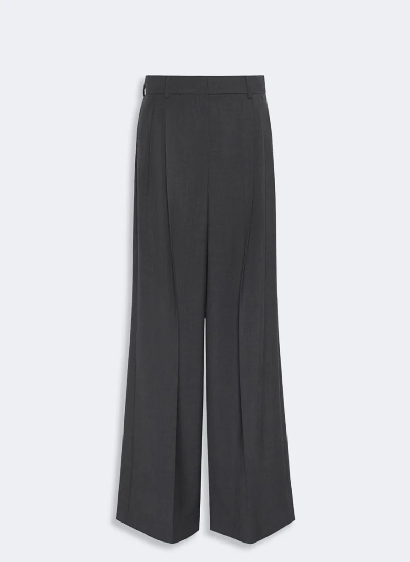 Панталон с басти от вълна Weekend Max Mara Wkdadelfi