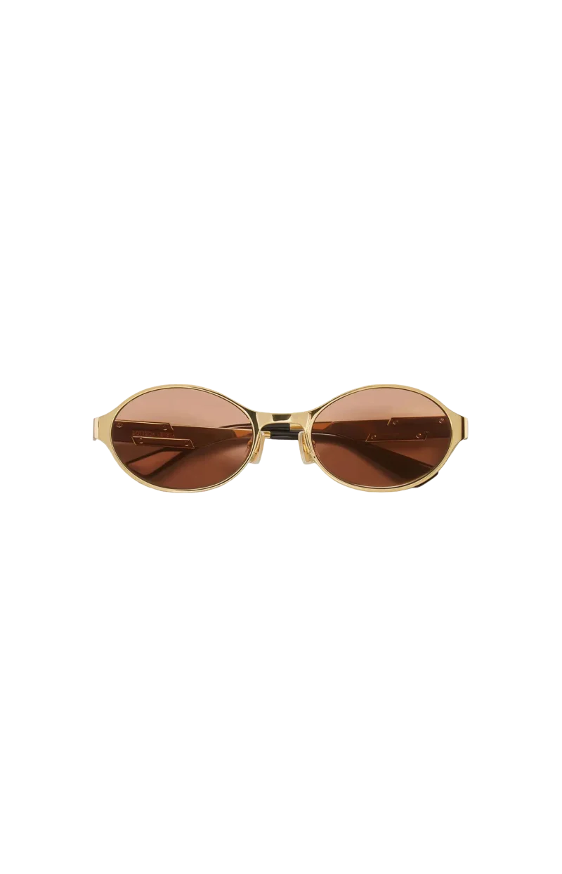 Dash Oval Sunglasses in Gold