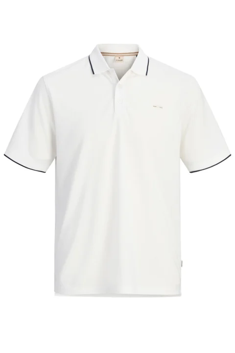 Polo Jprblualves Ss 12274681 11-4201 TCX cloud dancer