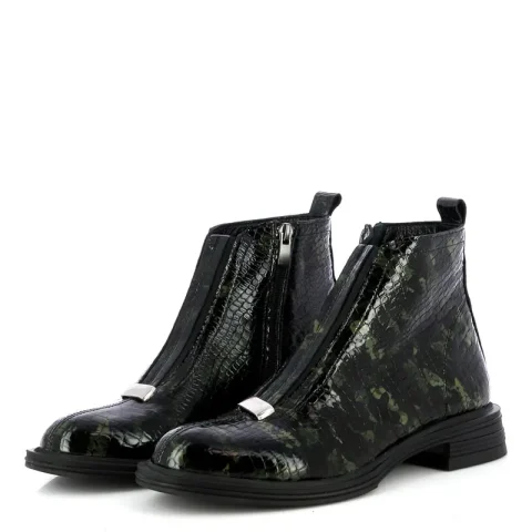 Дамски Равни Боти CARLO FABIANI – 261-1120 GREEN SNAKE — снимка 3