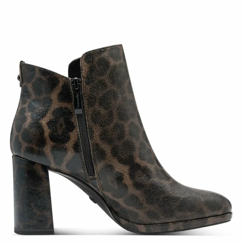 Дамски Боти На Ток TAMARIS – 1-25362-45-360 LEOPARD — снимка 2