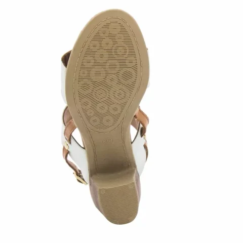 Дамски Сандали На Ток DNA Footwear – 72.0101 ICE CREAM/COCONUT — снимка 4
