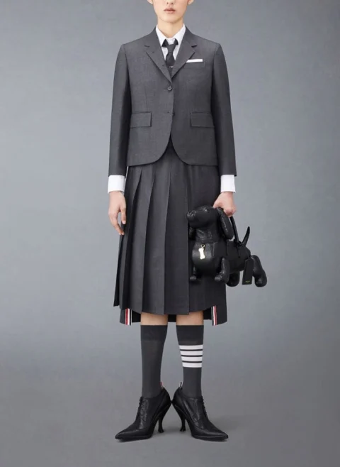 Асиметрична пола 'Twill Pleated' Thom Browne