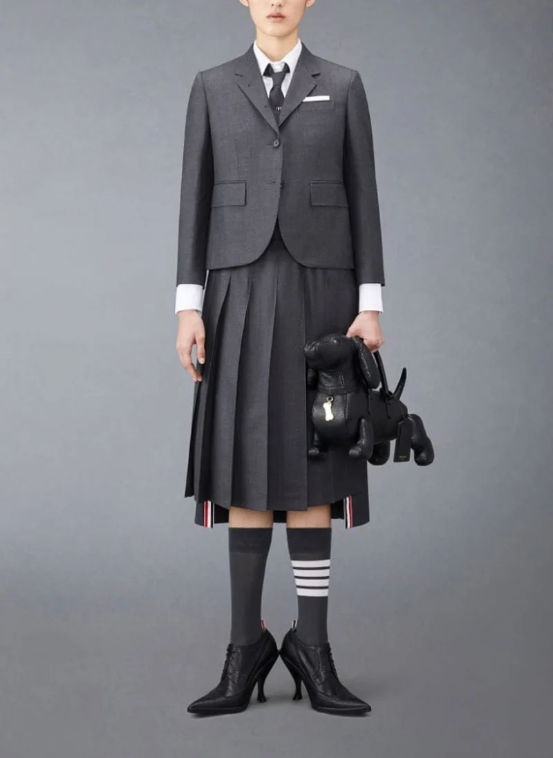 Асиметрична пола 'Twill Pleated' Thom Browne