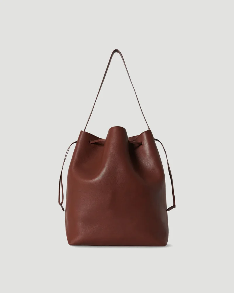 Belvedere Tote Bag in Coffee Brown