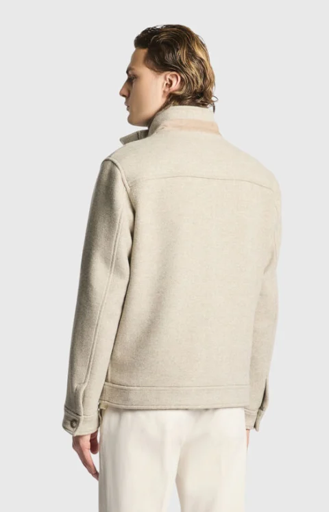 Бомбър яке с плетка тип рибена кост — снимка 3