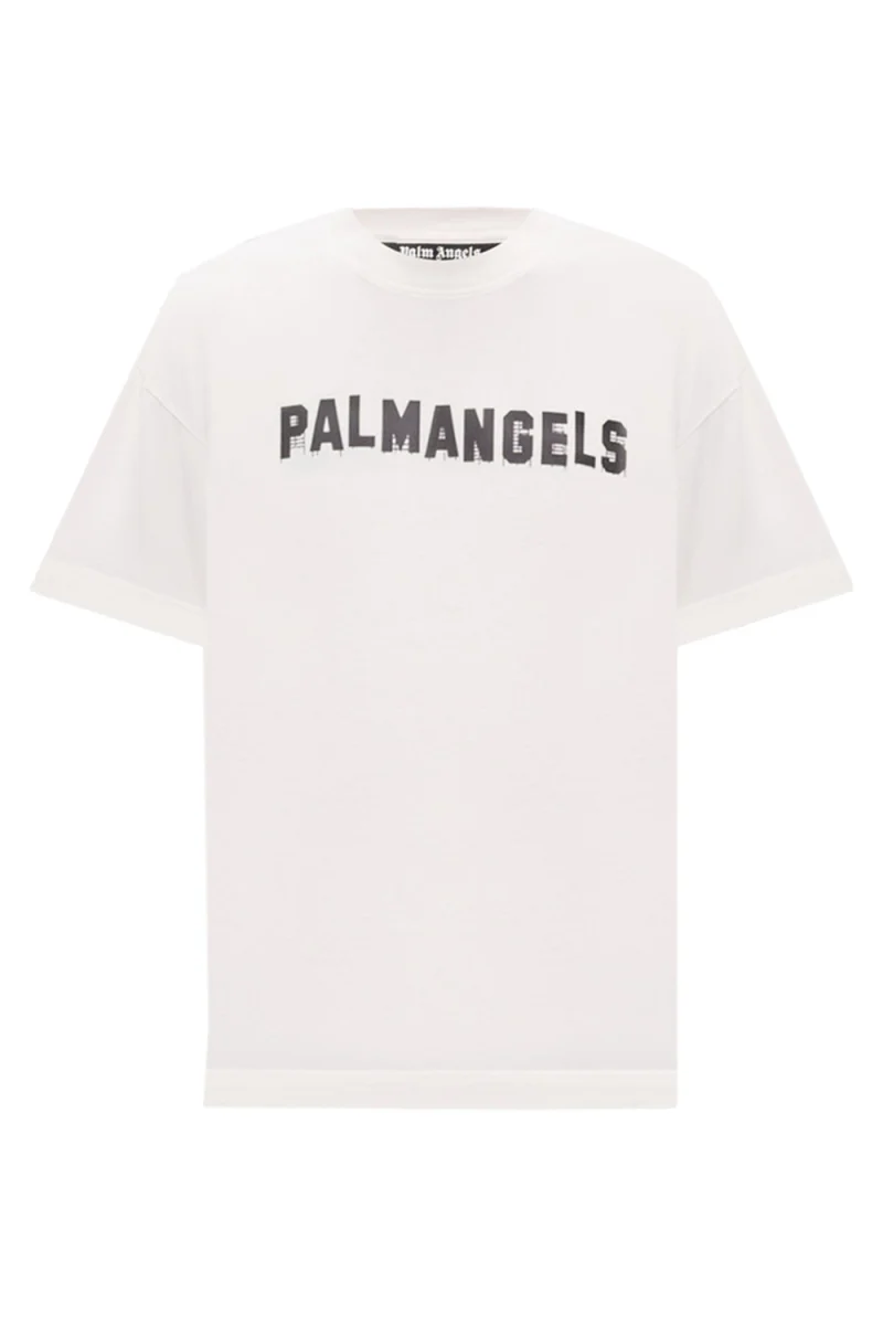 T-Shirt Palm Hills Regular PAMAA001JR018-0310 off white-black