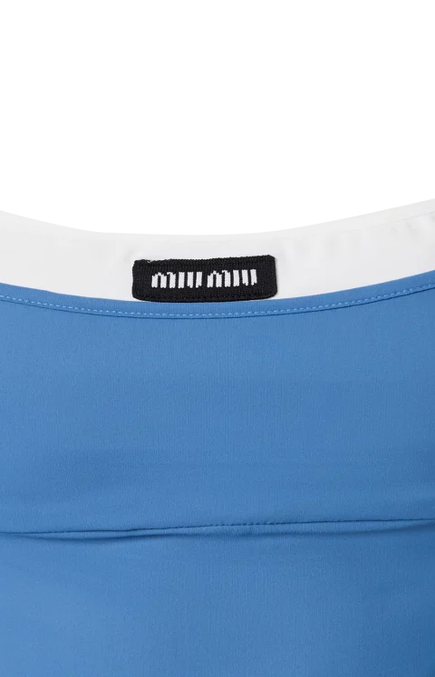 Stretch Jersey Midi-Dress in Aviator Blue — снимка 2