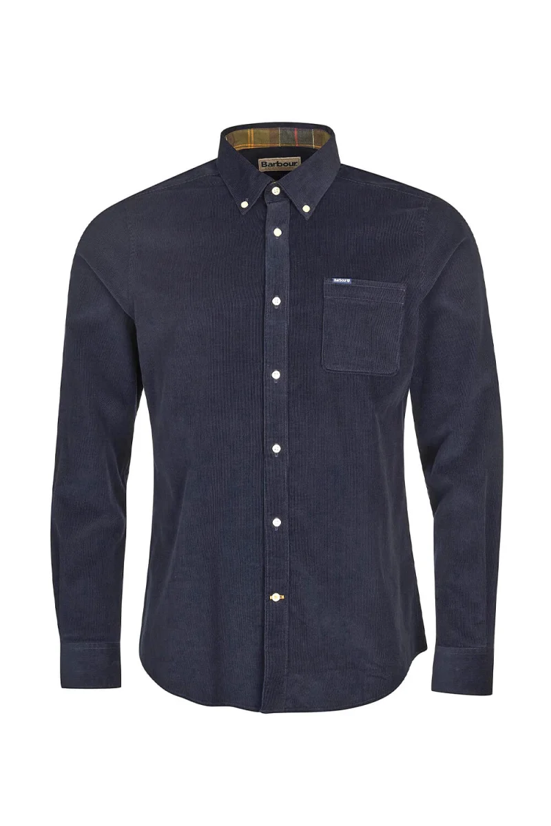 Риза Ramsey Tailored Checked MSH5001 ny91 navy