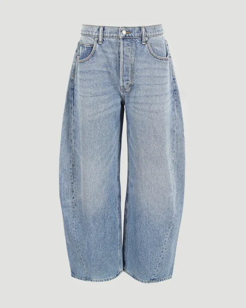 Oversized Rounded Mid-Rise Jeans