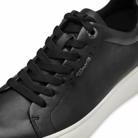 Дамски Сникърс TAMARIS – 1-23736-42-003 BLACK LEATHER — снимка 4