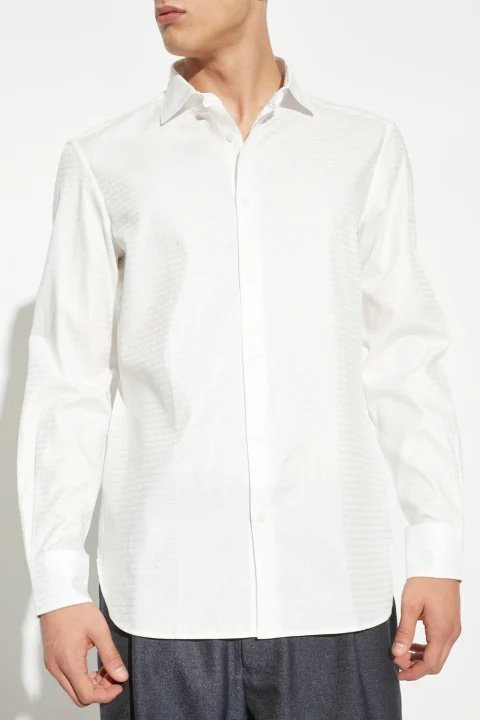Риза 6D1C861NIUZ F119 logo offwhite — снимка 2
