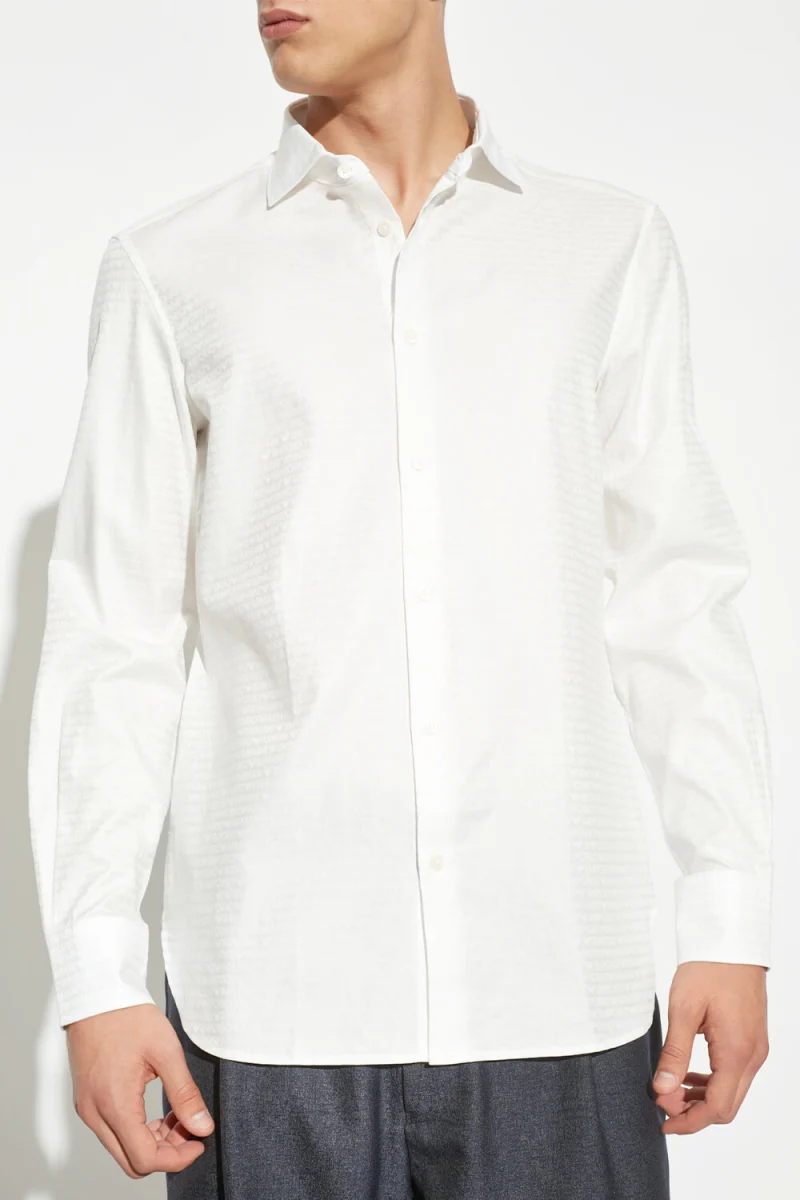Риза 6D1C861NIUZ F119 logo offwhite — снимка 2