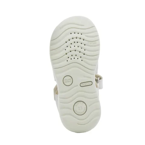 Сникърс Момичета GEOX – B254WB C0626 B SANDAL MACCHIA GIR OFF WHI/SIL — снимка 4