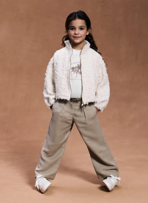 Тишърт с принт Brunello Cucinelli Kids 4-6 — снимка 5