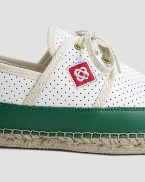 Perforated Leather Classic Espadrilles — снимка 3