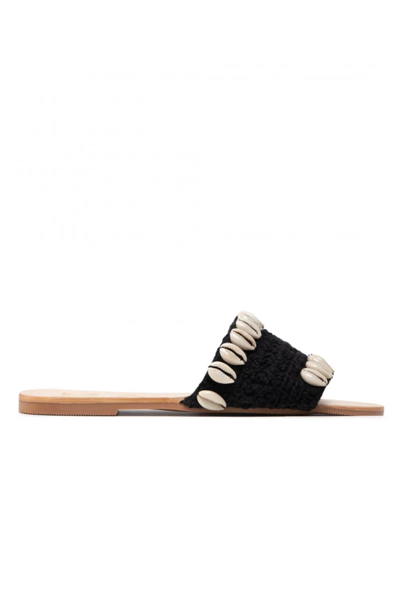 Sandals Black Shells & Crochet; Yucatán S 2.9 Y0 black